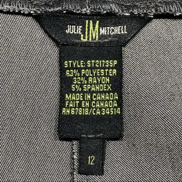 Julie Mitchell Gray Pull On Dress Pants - Picture 7 of 7